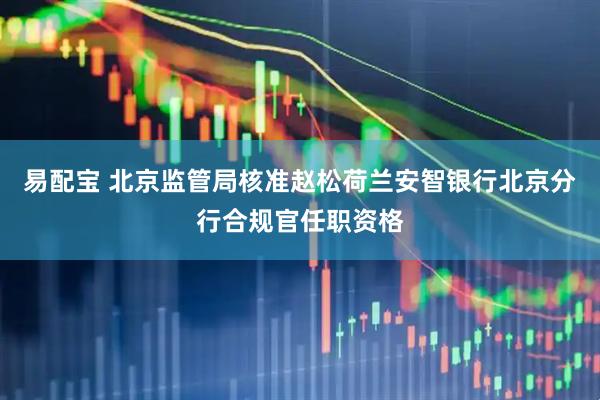 易配宝 北京监管局核准赵松荷兰安智银行北京分行合规官任职资格